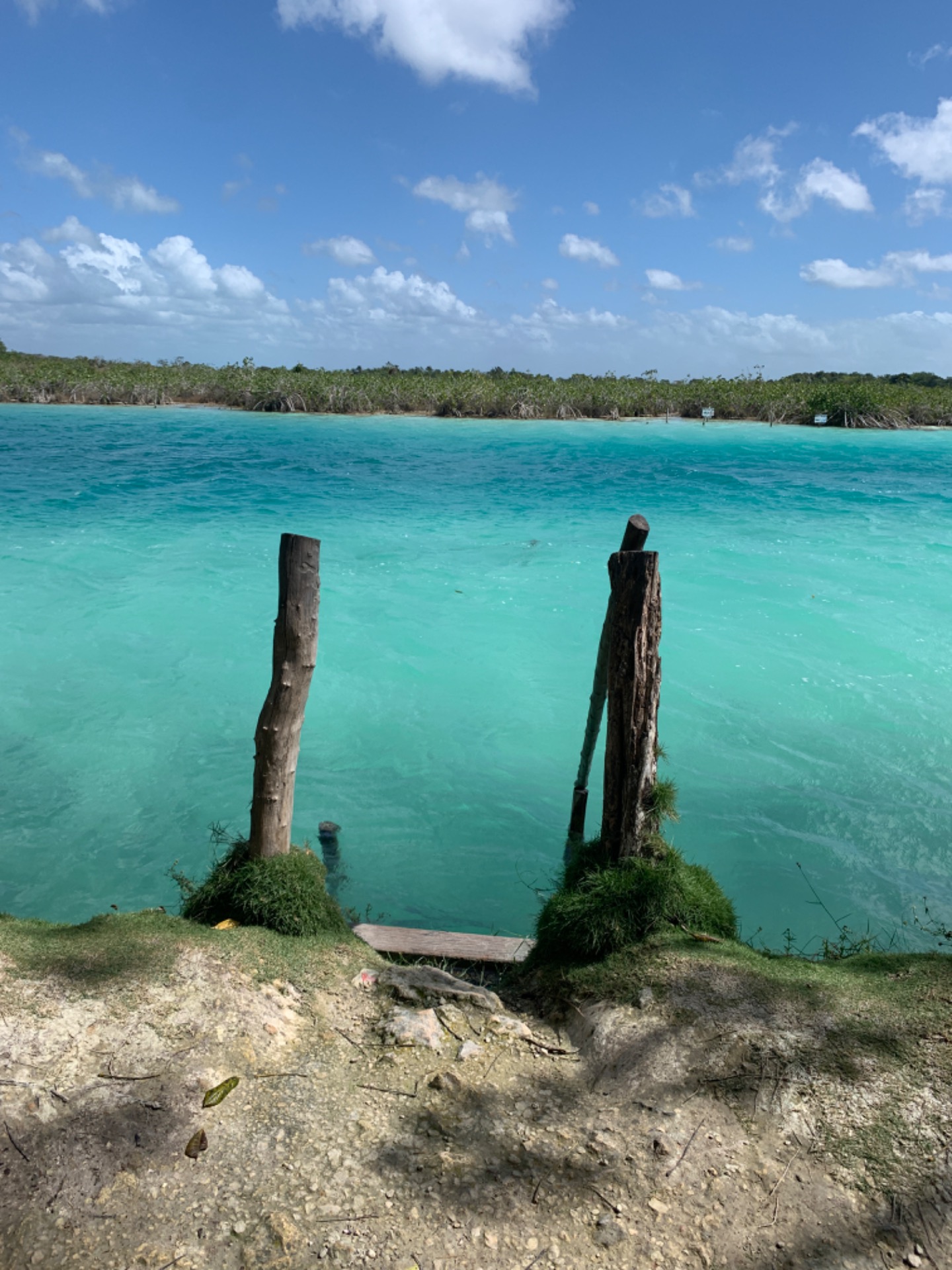 7 Kleuren blauw in Bacalar